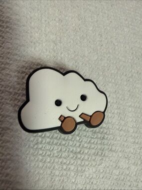 Cute White Cloud shoe charm